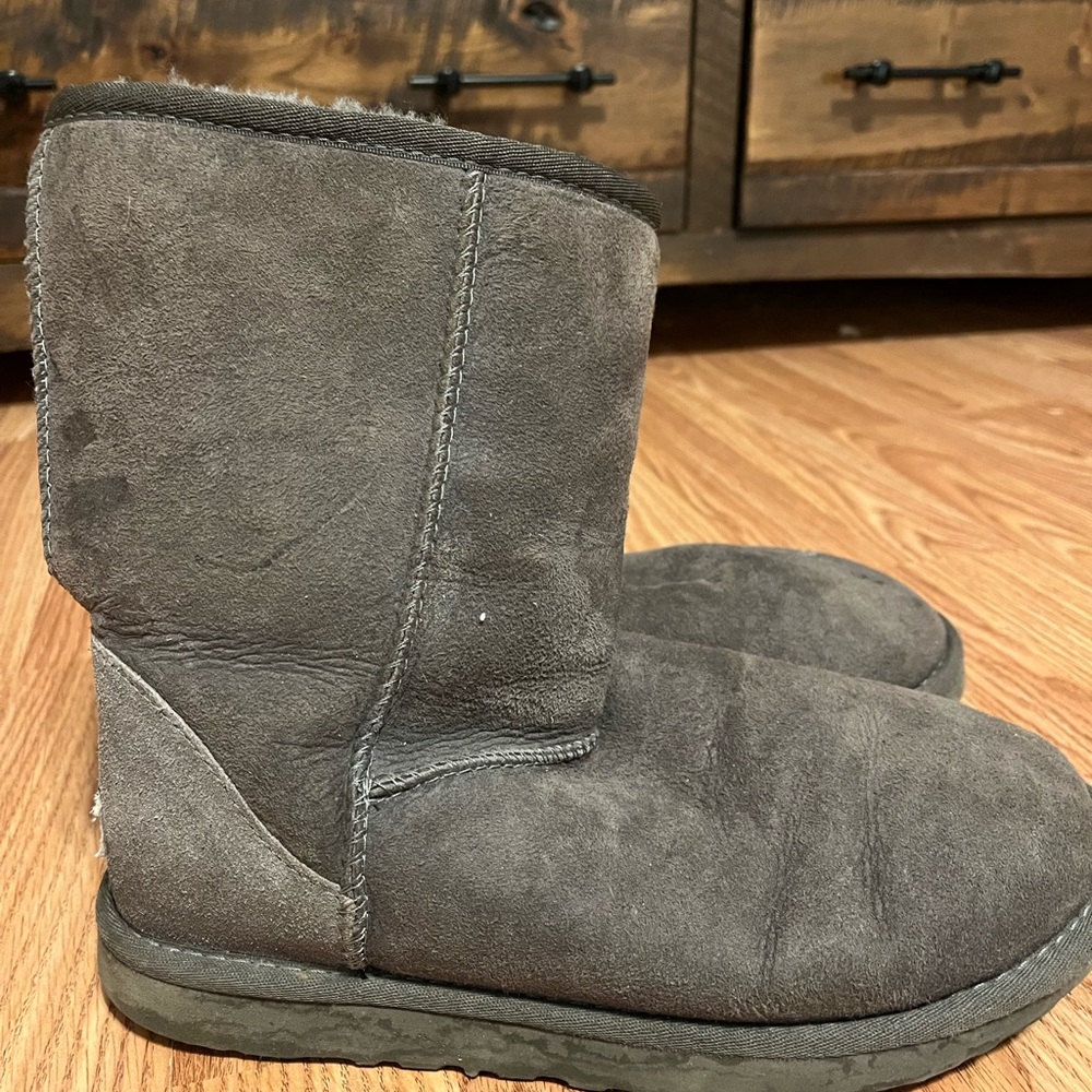Gray Classic Uggs - image 4